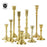 Mixed Taper Candle Holder Set, Set of 10-Set of 10-Koyal Wholesale-Gold-