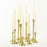 Mixed Taper Candle Holder Set, Set of 10-Set of 10-Koyal Wholesale-Gold-