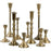 Mixed Taper Candle Holder Set, Set of 10-Set of 10-Koyal Wholesale-Vintage Gold-