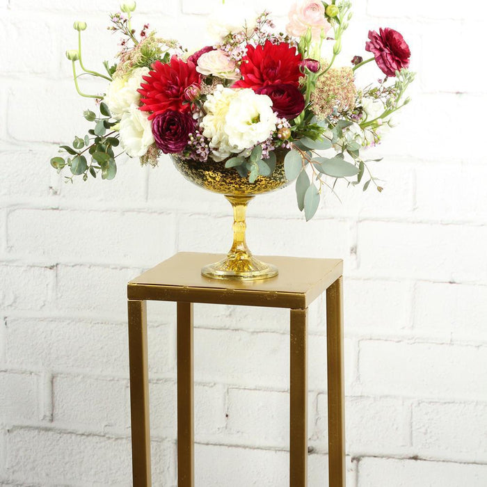 Modern Metal Flower Stand-Koyal Wholesale-Gold-Set of 3-