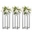 Modern Metal Flower Stand-Koyal Wholesale-Gold-Set of 3-