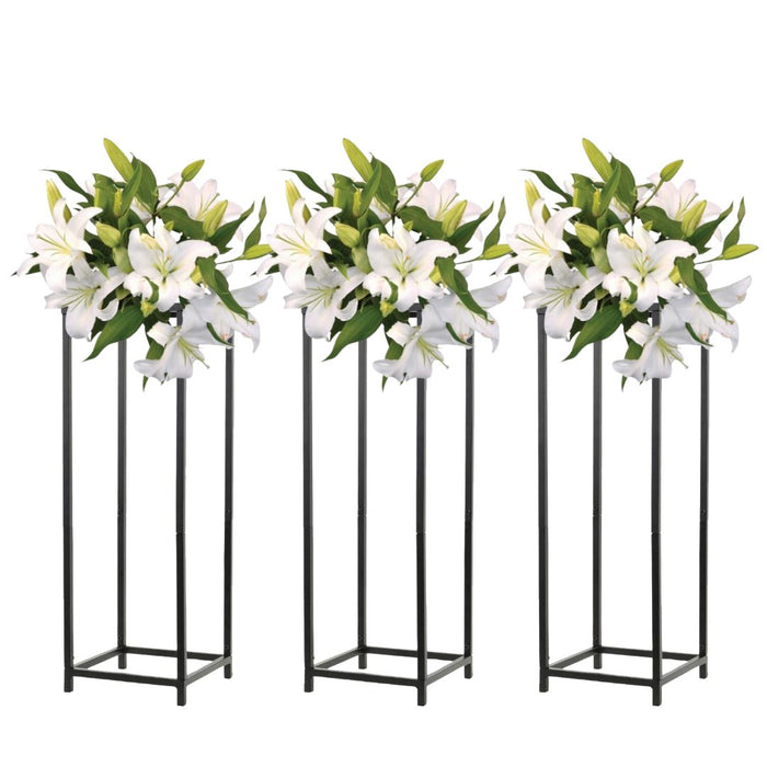 Modern Metal Flower Stand-Koyal Wholesale-Gold-Set of 3-