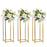 Modern Metal Flower Stand-Koyal Wholesale-Gold-Set of 3-