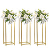 Modern Metal Flower Stand-Koyal Wholesale-Gold-Set of 3-