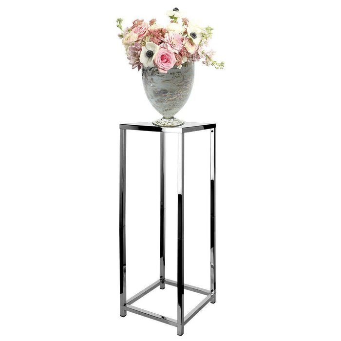 Modern Metallic Metal Flower Stand-Set of 1-Koyal Wholesale-Gold-