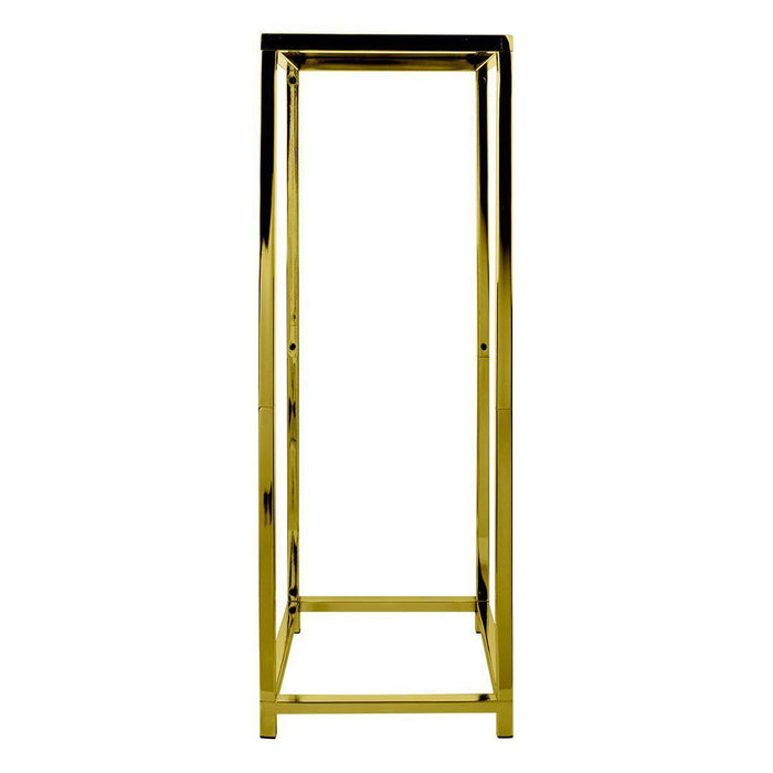 Modern Metallic Metal Flower Stand-Set of 1-Koyal Wholesale-Gold-
