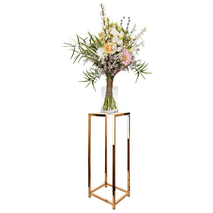 Gold Metallic Centerpieces Wholesale Floral Stand Wedding Flower