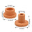 Modern Terracotta Ceramic Tealight and Taper Candle Holders, Set of 6-Set of 6-Koyal Wholesale-Matte Terracotta-