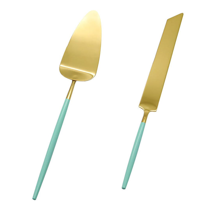 Modern Wedding Cake Knife Set-Set of 1-Koyal Wholesale-Burgundy-