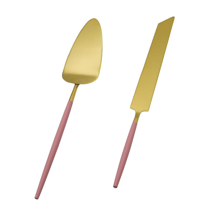 Modern Wedding Cake Knife Set-Set of 1-Koyal Wholesale-Burgundy-