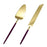 Modern Wedding Cake Knife Set-Set of 1-Koyal Wholesale-Burgundy-