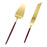 Modern Wedding Cake Knife Set-Set of 1-Koyal Wholesale-Burgundy-