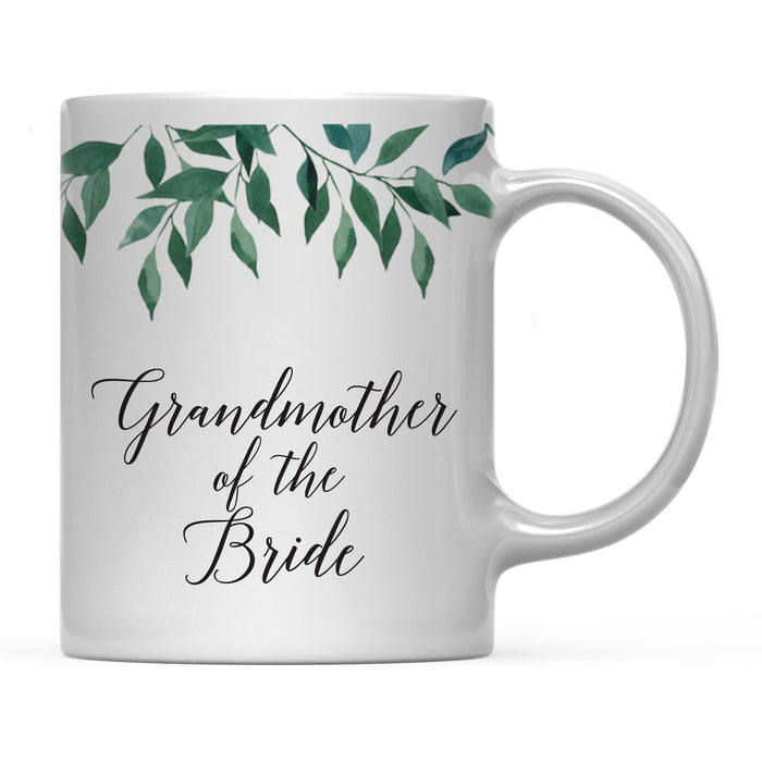 Natural Greenery Green Leaves Wedding Coffee Mug-Set of 1-Andaz Press-Bride-