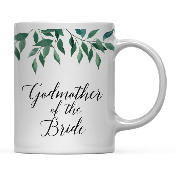 Natural Greenery Green Leaves Wedding Coffee Mug-Set of 1-Andaz Press-Bride-