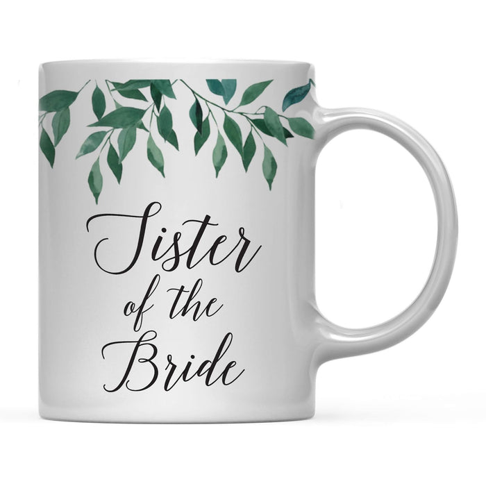 Natural Greenery Green Leaves Wedding Coffee Mug-Set of 1-Andaz Press-Bride-