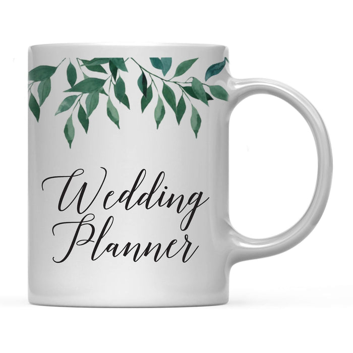 Natural Greenery Green Leaves Wedding Coffee Mug-Set of 1-Andaz Press-Bride-