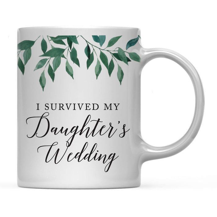 Natural Greenery Green Leaves Wedding Coffee Mug-Set of 1-Andaz Press-Bride-