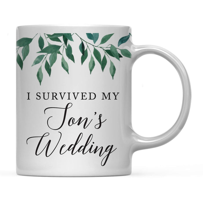 Natural Greenery Green Leaves Wedding Coffee Mug-Set of 1-Andaz Press-Bride-