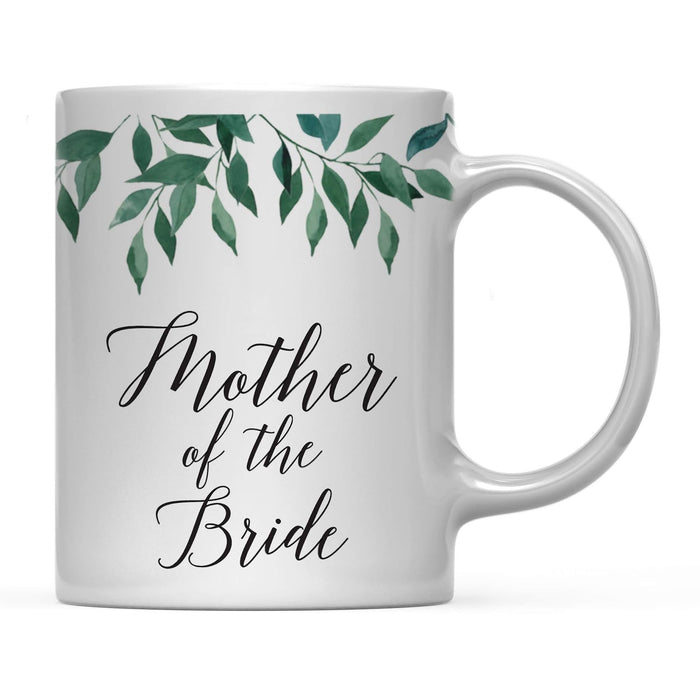 Natural Greenery Green Leaves Wedding Coffee Mug-Set of 1-Andaz Press-Bride-