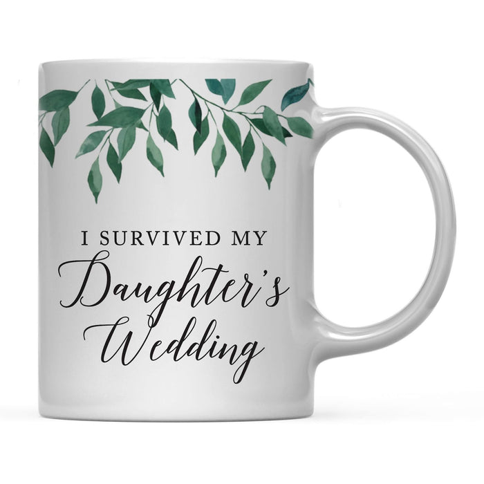 Natural Greenery Green Leaves Wedding Coffee Mug-Set of 1-Andaz Press-Daughter's Wedding-