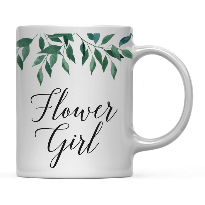 Natural Greenery Green Leaves Wedding Coffee Mug-Set of 1-Andaz Press-Flowergirl-