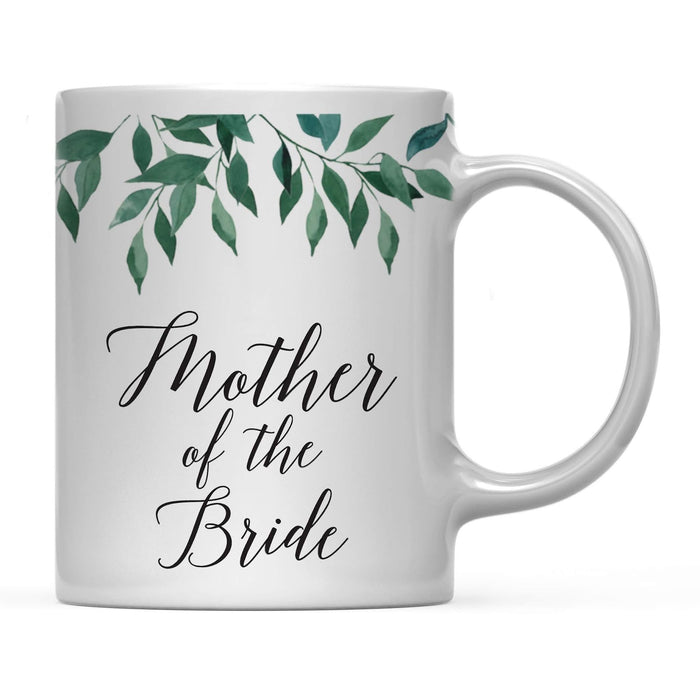Natural Greenery Green Leaves Wedding Coffee Mug-Set of 1-Andaz Press-Mother of Bride-
