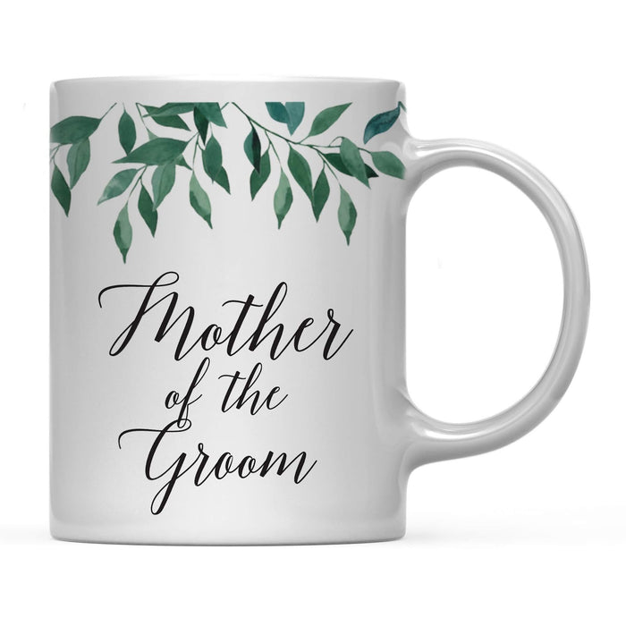 Natural Greenery Green Leaves Wedding Coffee Mug-Set of 1-Andaz Press-Mother of Groom-
