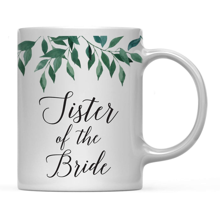 Natural Greenery Green Leaves Wedding Coffee Mug-Set of 1-Andaz Press-Sister of the Bride-