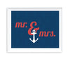 Nautical Ocean Adventure Wedding Party Signs-Set of 1-Andaz Press-Mr. & Mrs.-