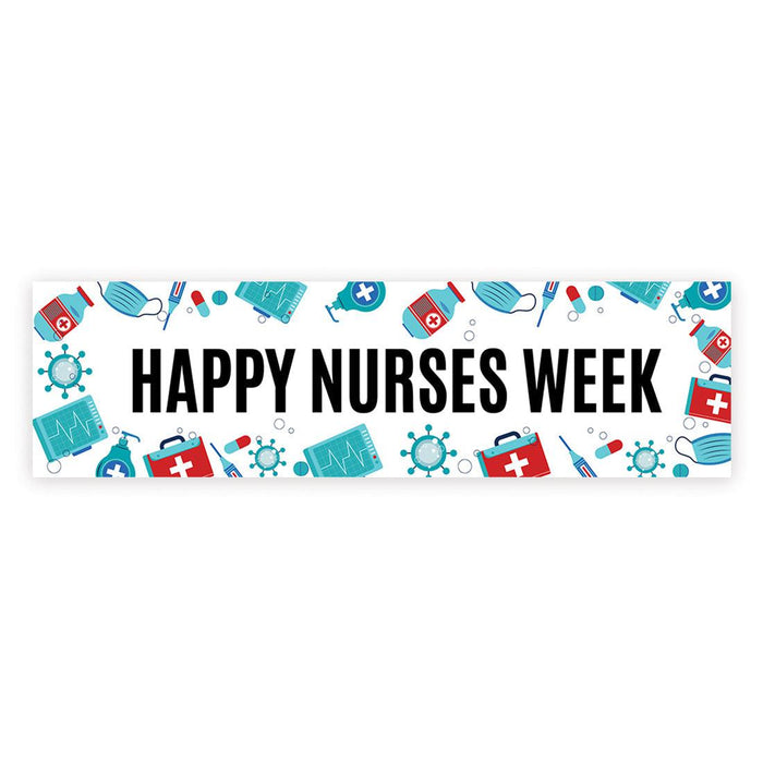 Nurses Week Thank You Banner, Large CNA Week Nurse Appreciation Decor-Set of 1-Andaz Press-Thank You We Appreciate You-