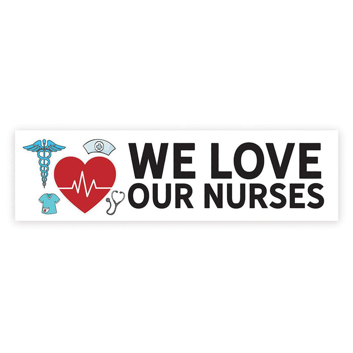 Nurses Week Thank You Banner, Large CNA Week Nurse Appreciation Decor-Set of 1-Andaz Press-Thank You We Appreciate You-