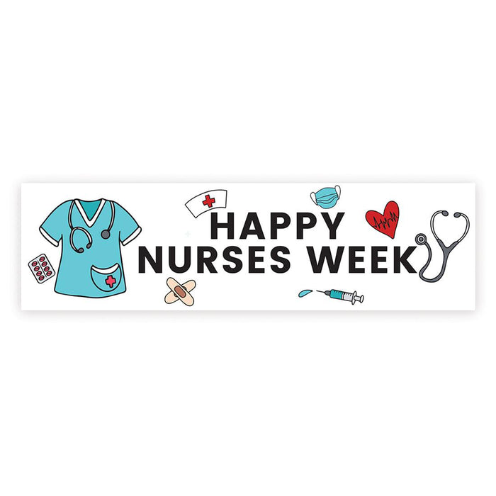 Nurses Week Thank You Banner, Large CNA Week Nurse Appreciation Decor-Set of 1-Andaz Press-Thank You We Appreciate You-