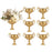 Pedestal Vase for Centerpieces with Handles-Koyal Wholesale-Gold-Set of 1-