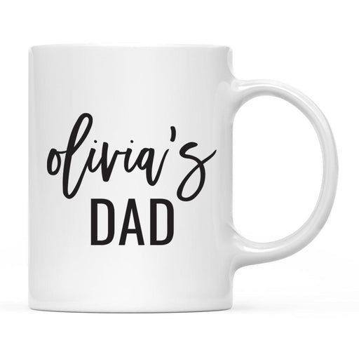 Personalized Father's Day Coffee Mug-Set of 1-Andaz Press-Custom Dad-