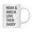 Personalized Father's Day Coffee Mug-Set of 1-Andaz Press-Custom Daddy-