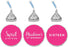 Personalized Sweet 16 Birthday Chocolate Drop Labels Trio Any Color, Fits Hershey's Kisses Party Favors-Set of 216-Andaz Press-