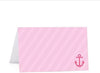 Pink Girl Nautical Baby Shower Table Tent Printable Place Cards-Set of 20-Andaz Press-