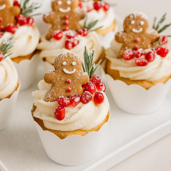 Platinum Glitter Cupcake Wrappers-Set of 50-Koyal Wholesale-Red-