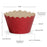 Platinum Glitter Cupcake Wrappers-Set of 50-Koyal Wholesale-Red-