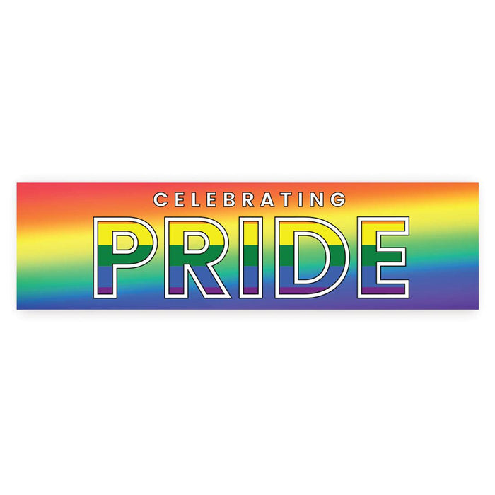Pride Month Banner for Decor, Set of 1-Set of 1-Andaz Press-Progress Pride Flag-