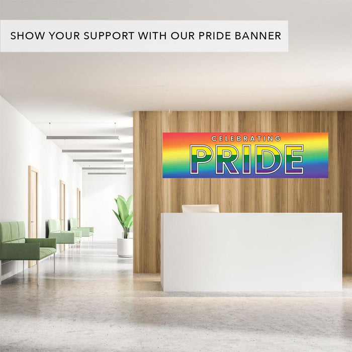 Pride Month Banner for Decor, Set of 1-Set of 1-Andaz Press-Progress Pride Flag-
