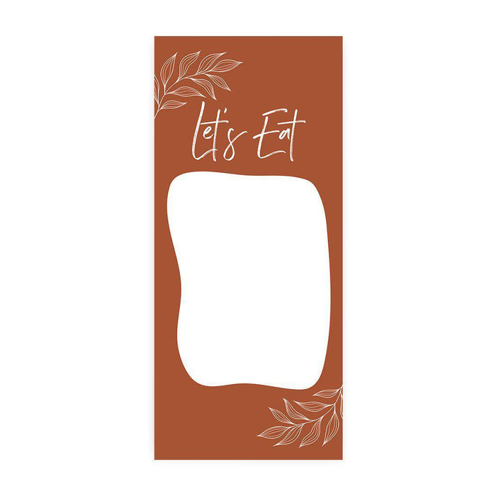 Printable Wedding Paper Menu Cards for DIY Printer for Dinner Table Place Settings Design 1-Set of 52-Andaz Press-Autumn Fall Maple Leaves-