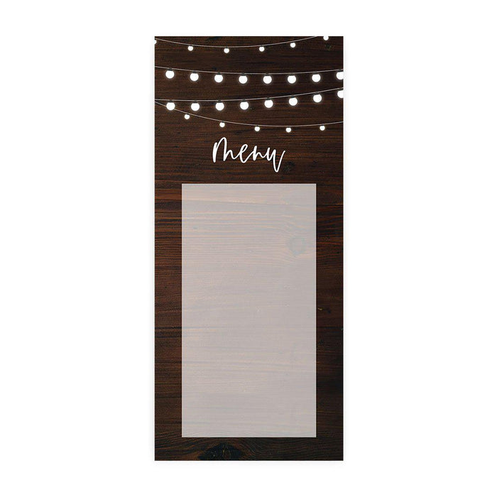 Printable Wedding Paper Menu Cards for DIY Printer for Dinner Table Place Settings Design 1-Set of 52-Andaz Press-Autumn Fall Maple Leaves-