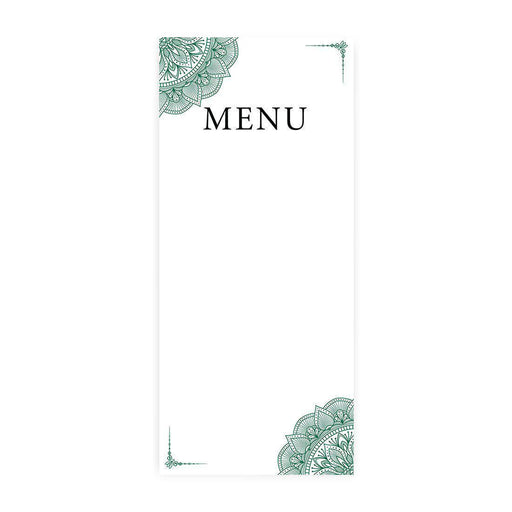 Printable Wedding Paper Menu Cards for DIY Printer for Dinner Table Place Settings Design 2-Set of 52-Andaz Press-Winter-