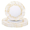Reef Glass Charger Plates, Set of 4-Set of 4-Koyal Wholesale-Gold-