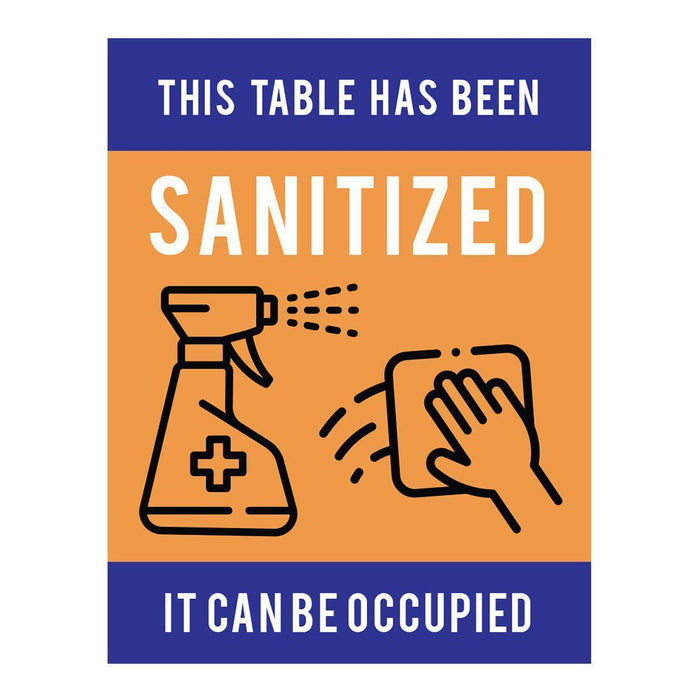 Restaurant Social Distancing Rectangle Curbside Signs-Set of 10-Andaz Press-Thank You-