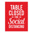Restaurant Social Distancing Rectangle Curbside Signs-Set of 10-Andaz Press-Thank You-