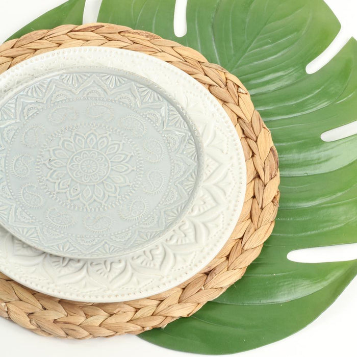 Round Water Hyacinth Placemats-Koyal Wholesale-Set of 4-