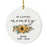 Set of 1 Ceramic Custom Sunflower Ornament, In Loving Memory Christmas Tree Decoration-Set of 1-Andaz Press-