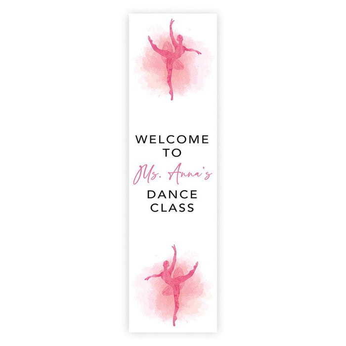 Set of 1 Custom 13x48 Vertical Classroom Door Sign | Welcome & Teacher Decor-Set of 1-Andaz Press-Vertical Art Classroom Banner-